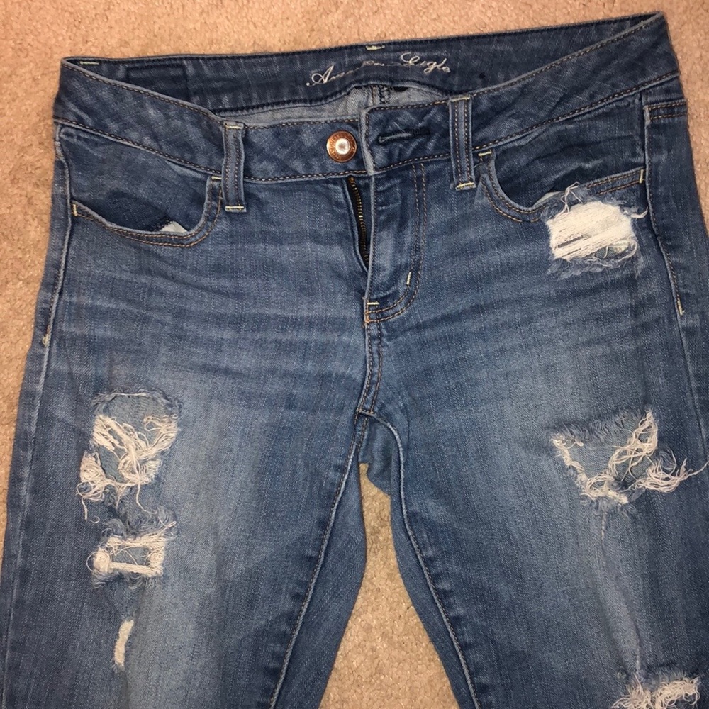 Ripped Ae stretch jeans
